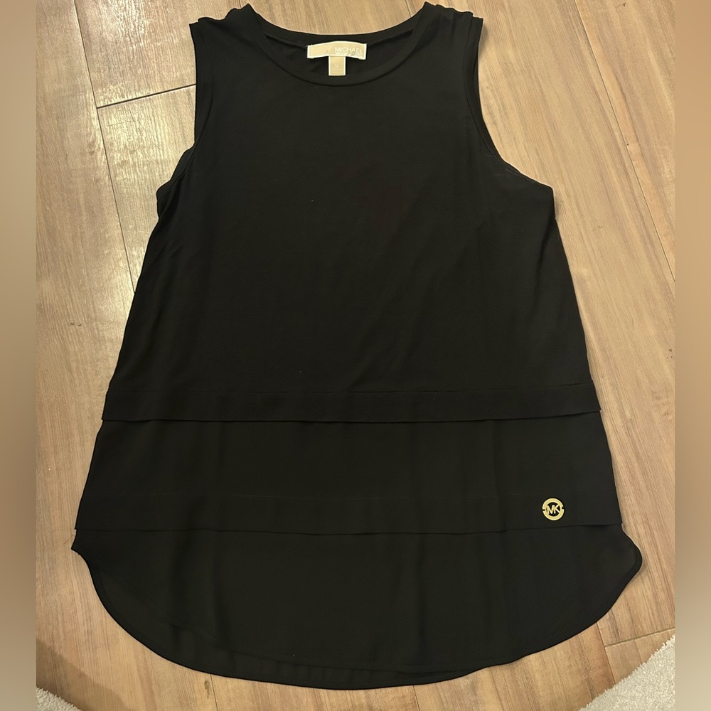 MICHAEL Michael Kors Black Layered Tank Top